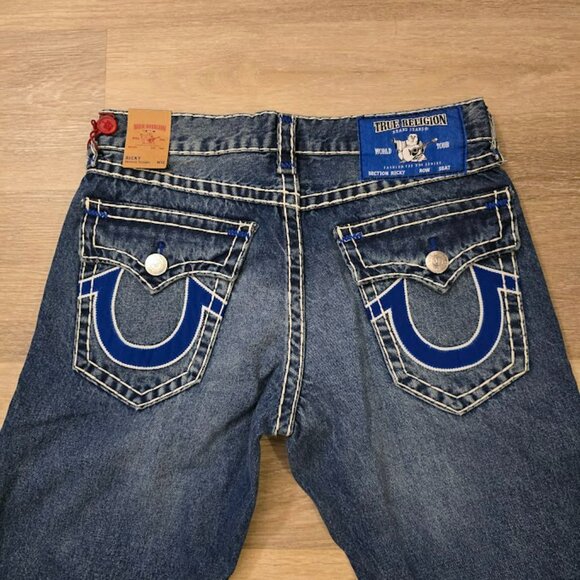 TRUE RELIGION RICKY SUPER T FLAP STRAIGHT JEAN - SZ 32 BNWT - Picture 6 of 6